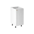 Kép 1/6 - Linea White D40 alsó konyhaszekrény, fehér / arany