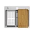 Kép 5/8 - BURT 100 WORKSTATION mosogatótálca csiszolt acél