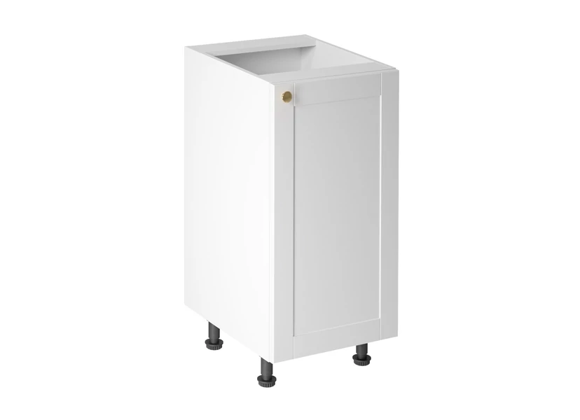 Linea White D40 alsó konyhaszekrény, fehér / arany