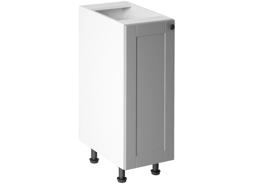 Linea Grey D30 alsó konyhaszekrény, szürke / fehér