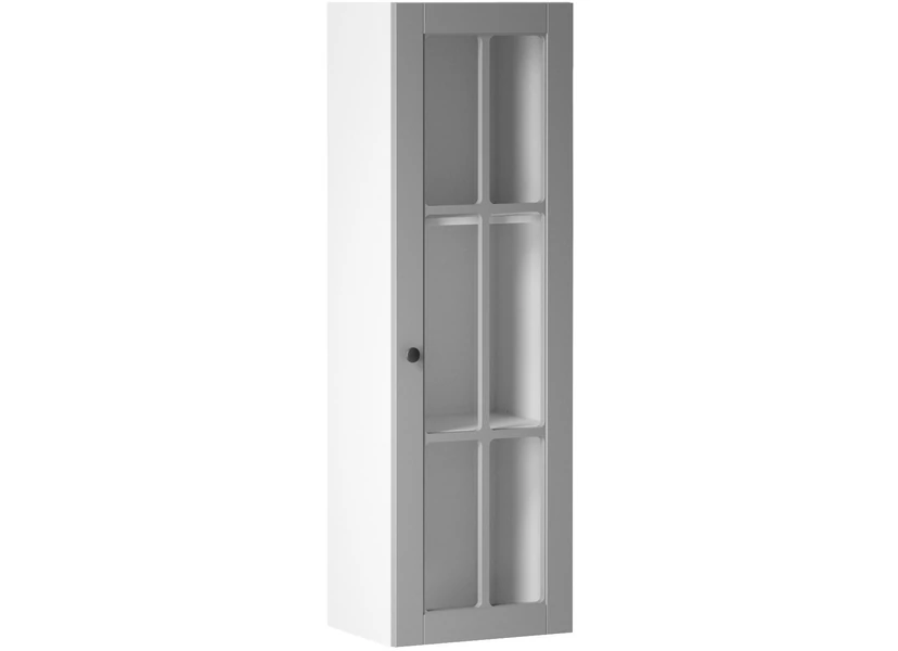 Linea W40S felső konyhaszekrény, szürke / fehér
