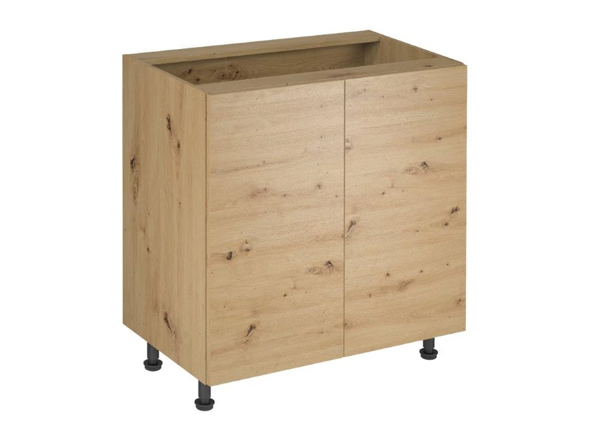 LANGEN alsó konyhaszekrény 80 cm, artisan tölgy színű, kétajtós (D80)