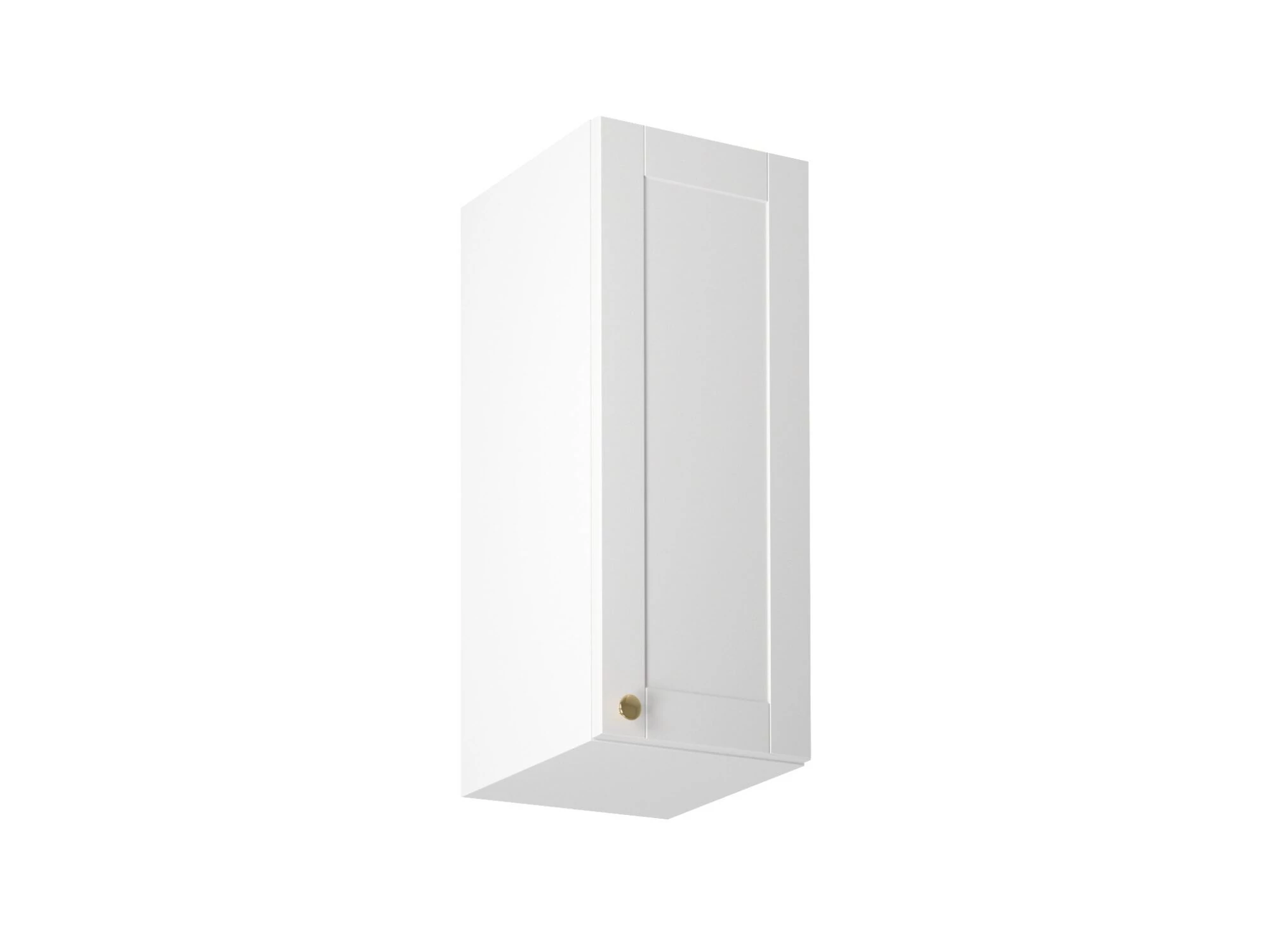 Linea White G30 felső konyhaszekrény, fehér / arany
