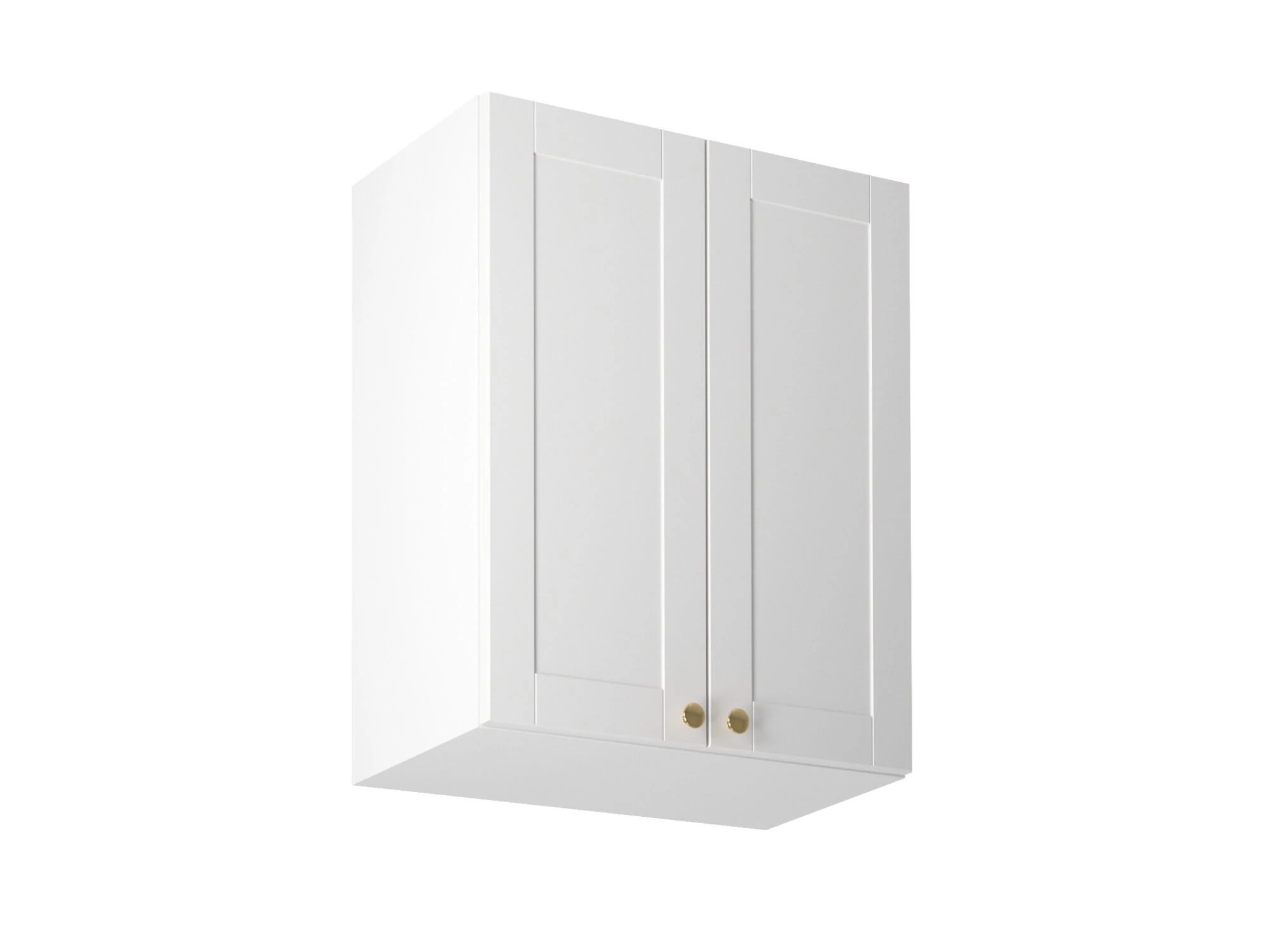 Linea White G60 felső konyhaszekrény, fehér / arany